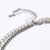 Silverhalsband med strass