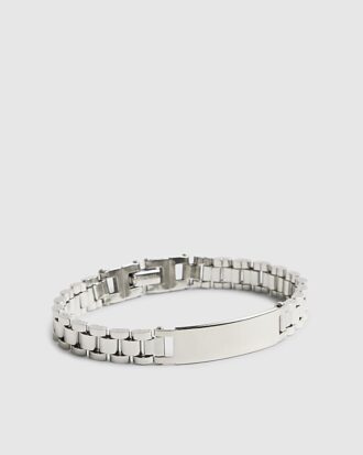 Silverklockarmband i stål