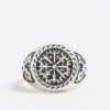 Silverkompassring med rodium