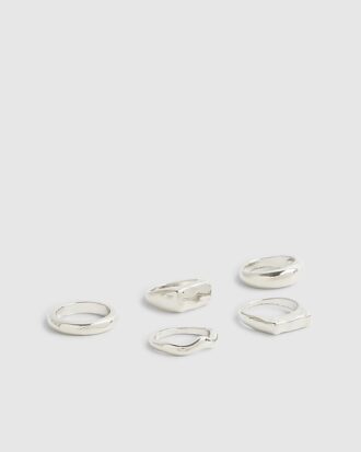 Silverpaket med 5 ringar Silverpaket med 5 ringar