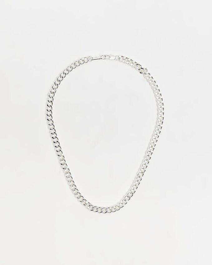 Silverpläterat kedjehalsband