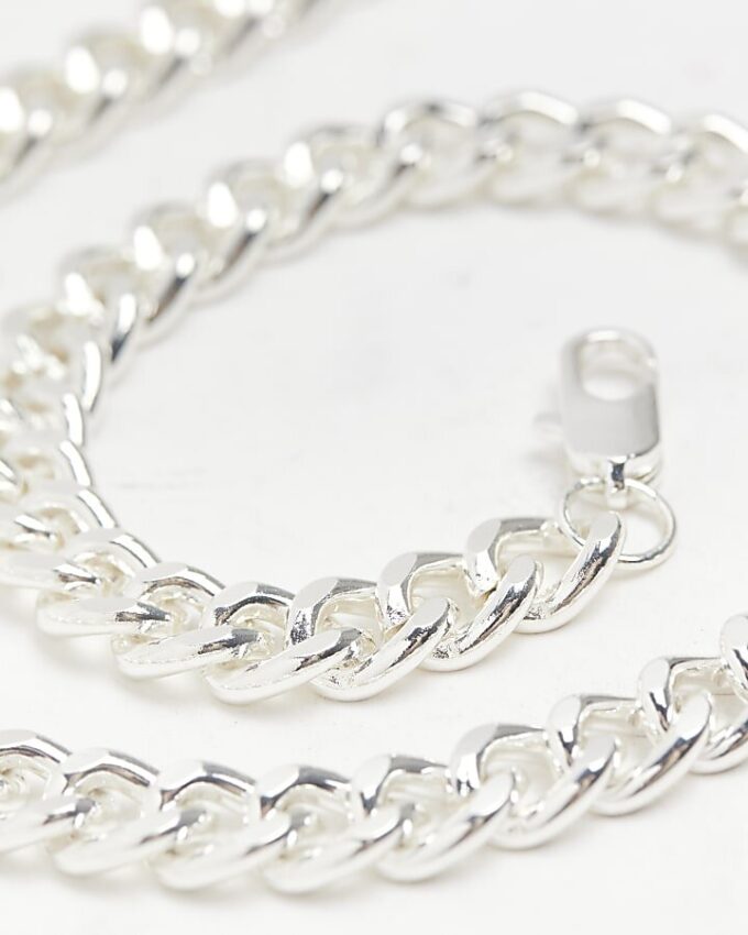 Silverpläterat kedjehalsband