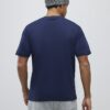 Slim fit-T-shirt i marinblått