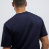 Slim fit-T-shirt i marinblått
