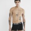 Svart 10-pack boxershorts med RI-logotyp i flera metalliska färger
