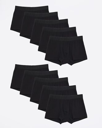 Svart 10-pack RI Jacquard Waistband Trunks