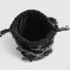 Svart 3D-blommig laserskuren bucket bag