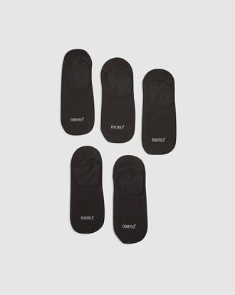 Svart 5-pack ankelstrumpor