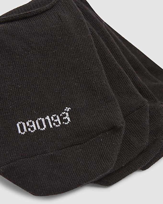 Svart 5-pack ankelstrumpor