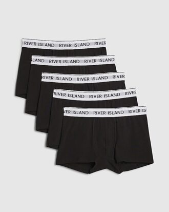 Svart 5-pack boxershorts