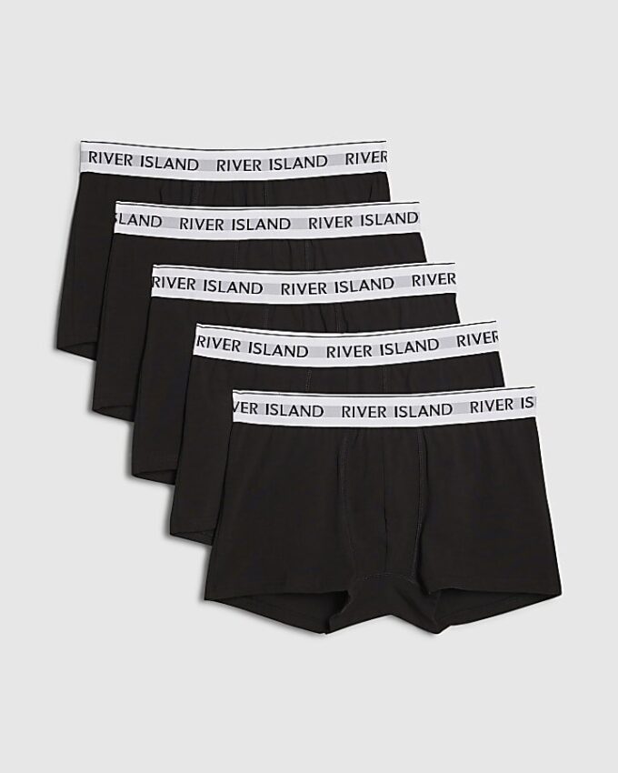 Svart 5-pack boxershorts