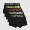 Svart 5-pack boxershorts