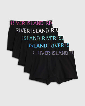 Svart 5-pack boxershorts