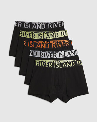 Svart 5-pack boxershorts