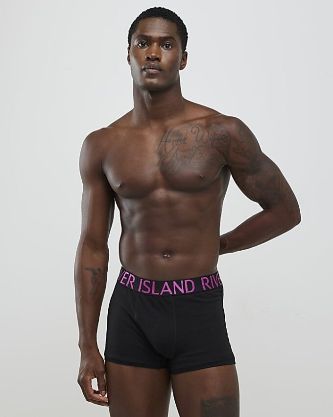 Svart 5-pack boxershorts