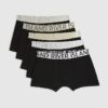 Svart 5-pack metalliska boxershorts