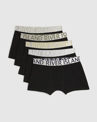Svart 5-pack metalliska boxershorts Svart 5-pack metalliska boxershorts