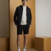 Svart Athleisure RXR-jacka med huva