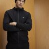 Svart Athleisure RXR-jacka med huva