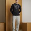 Svart Athletisme Dept dubbelvävd T-shirt