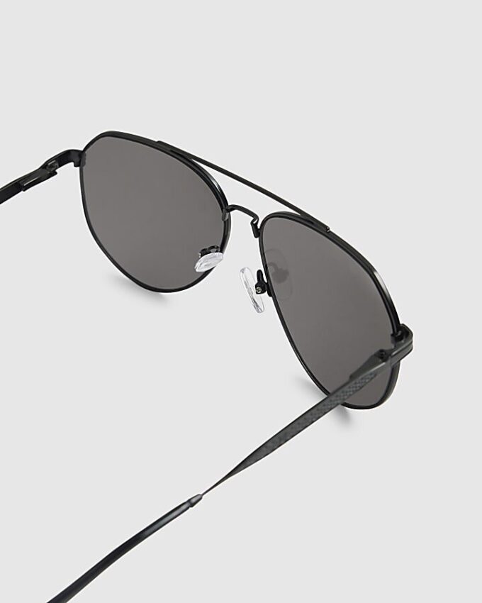 Svart Aviator-solglasögon