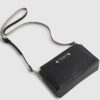 Svart boxig crossbody-väska