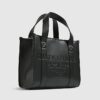 Svart broderad totebag