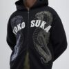 Svart broderad Yokosuka Snake Hoodie Svart broderad Yokosuka Snake Hoodie