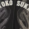 Svart broderad Yokosuka Snake Hoodie Svart broderad Yokosuka Snake Hoodie