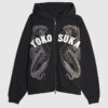 Svart broderad Yokosuka Snake Hoodie Svart broderad Yokosuka Snake Hoodie