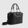 Svart Charm Jacquard Monogram Holdall-väska