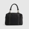 Svart Charm Jacquard Monogram Holdall-väska