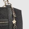 Svart Charm Jacquard Monogram Holdall-väska