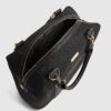 Svart Charm Jacquard Monogram Holdall-väska