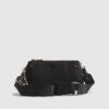 Svart crossbody-väska med dubbla fack