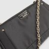 Svart crossbody-väska med dubbla fack
