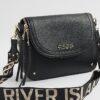Svart crossbody-väska med lock