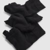 Svart enfärgat 7-pack strumpor