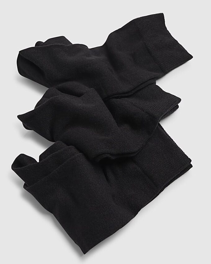 Svart enfärgat 7-pack strumpor