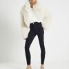 Svart högmidjad Sculpt Black Skinny Jeans