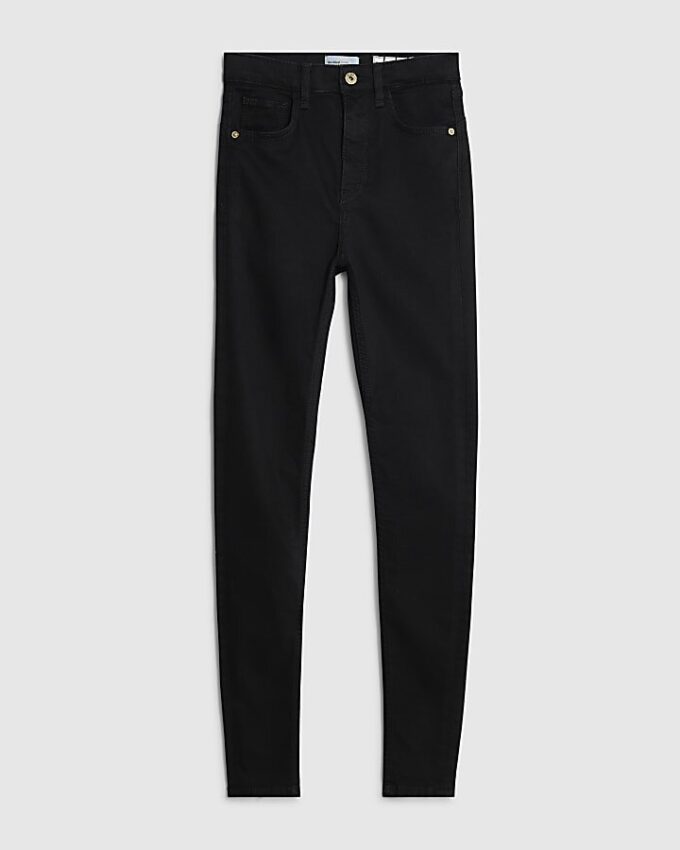 Svart högmidjad Sculpt Black Skinny Jeans