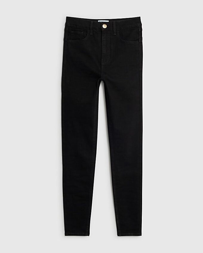 Svart högmidjad Sculpt Black Skinny Jeans