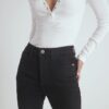 Svart högmidjad Sculpt Flare-jeans Svart högmidjad Sculpt Flare-jeans