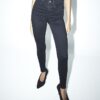 Svart högmidjad Sculpt Skinny Jeans