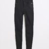 Svart högmidjad Sculpt Skinny Jeans
