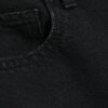 Svart högmidjade jeans med raka ben
