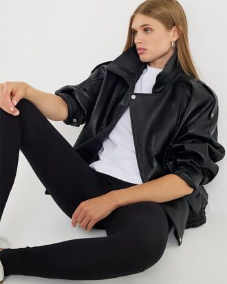 Svart högmidjade leggings