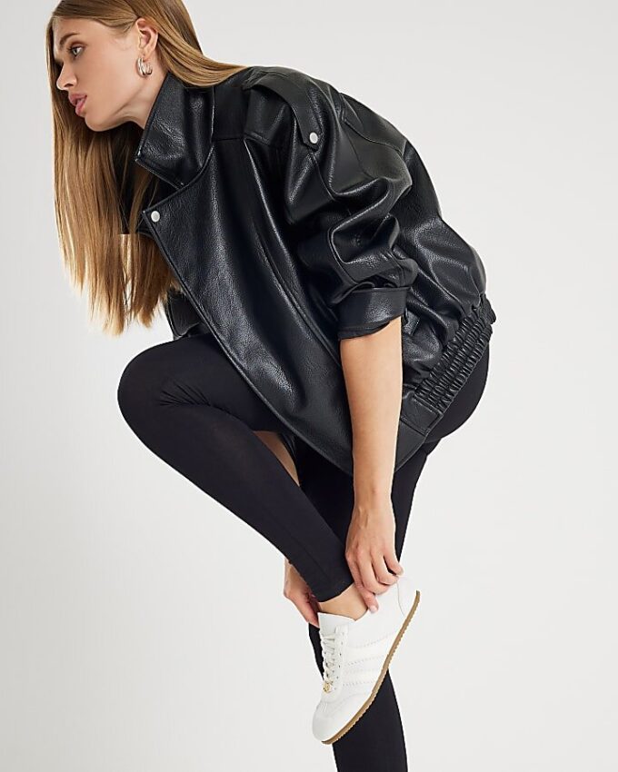 Svart högmidjade leggings Svart högmidjade leggings
