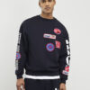 Svart högpresterande sweatshirt med emblem