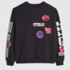 Svart högpresterande sweatshirt med emblem